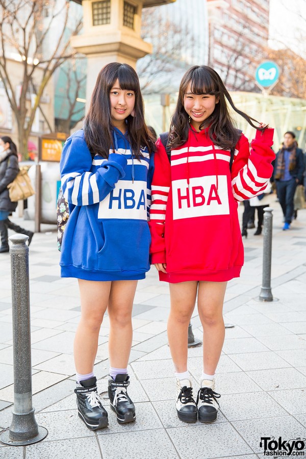 Harajuku Girls w/ Matching HBA Hoodies, Pokemon Backpack & WEGO