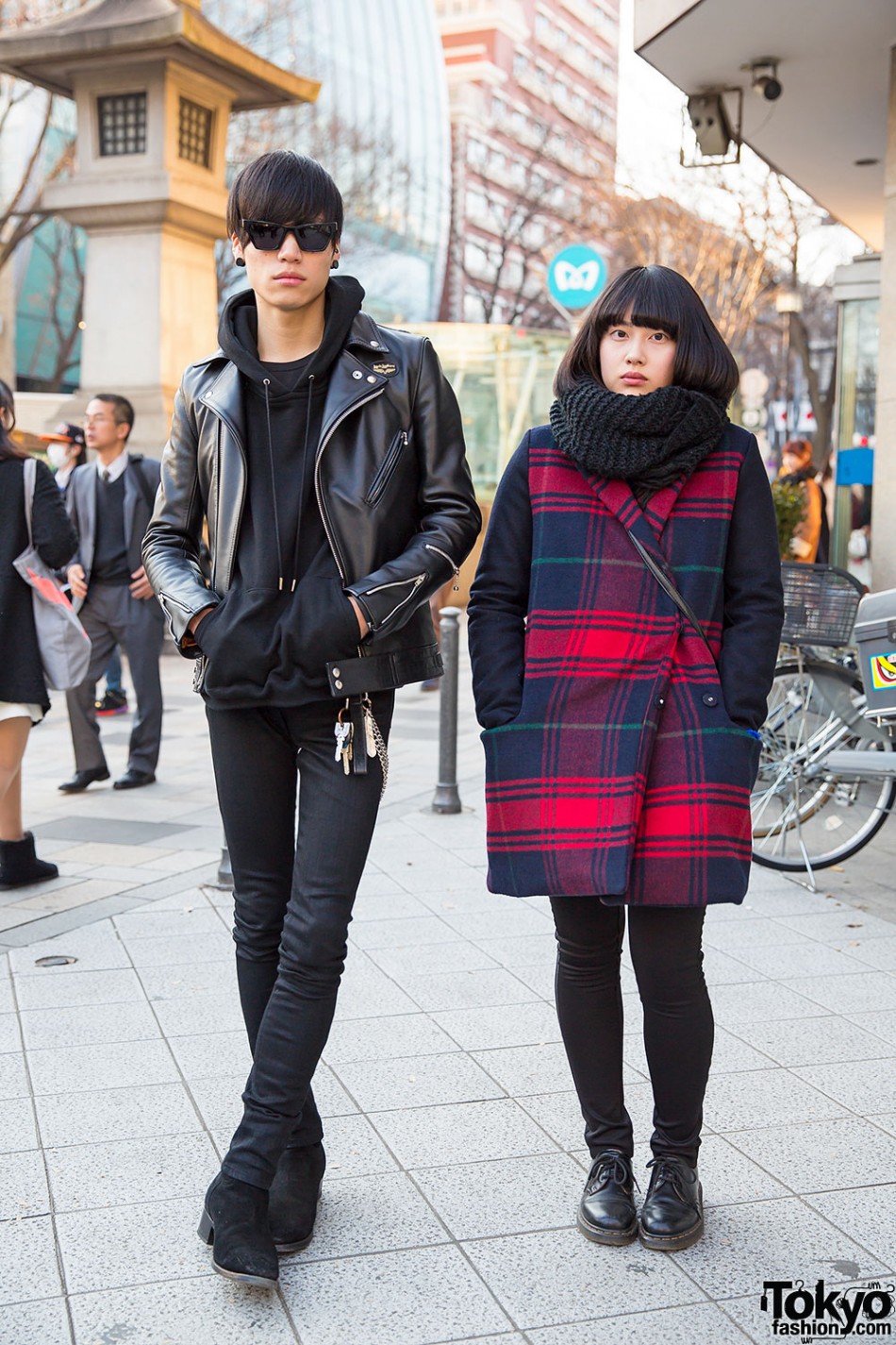 Christian Dada & Saint Laurent vs. Plaid Coat & Dr. Martens in Harajuku ...