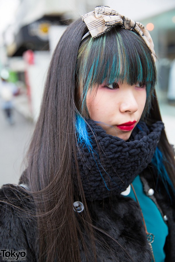 Harajuku Girl w/ Faux Fur Coat, Angelic Pretty, metamorphose temps de ...