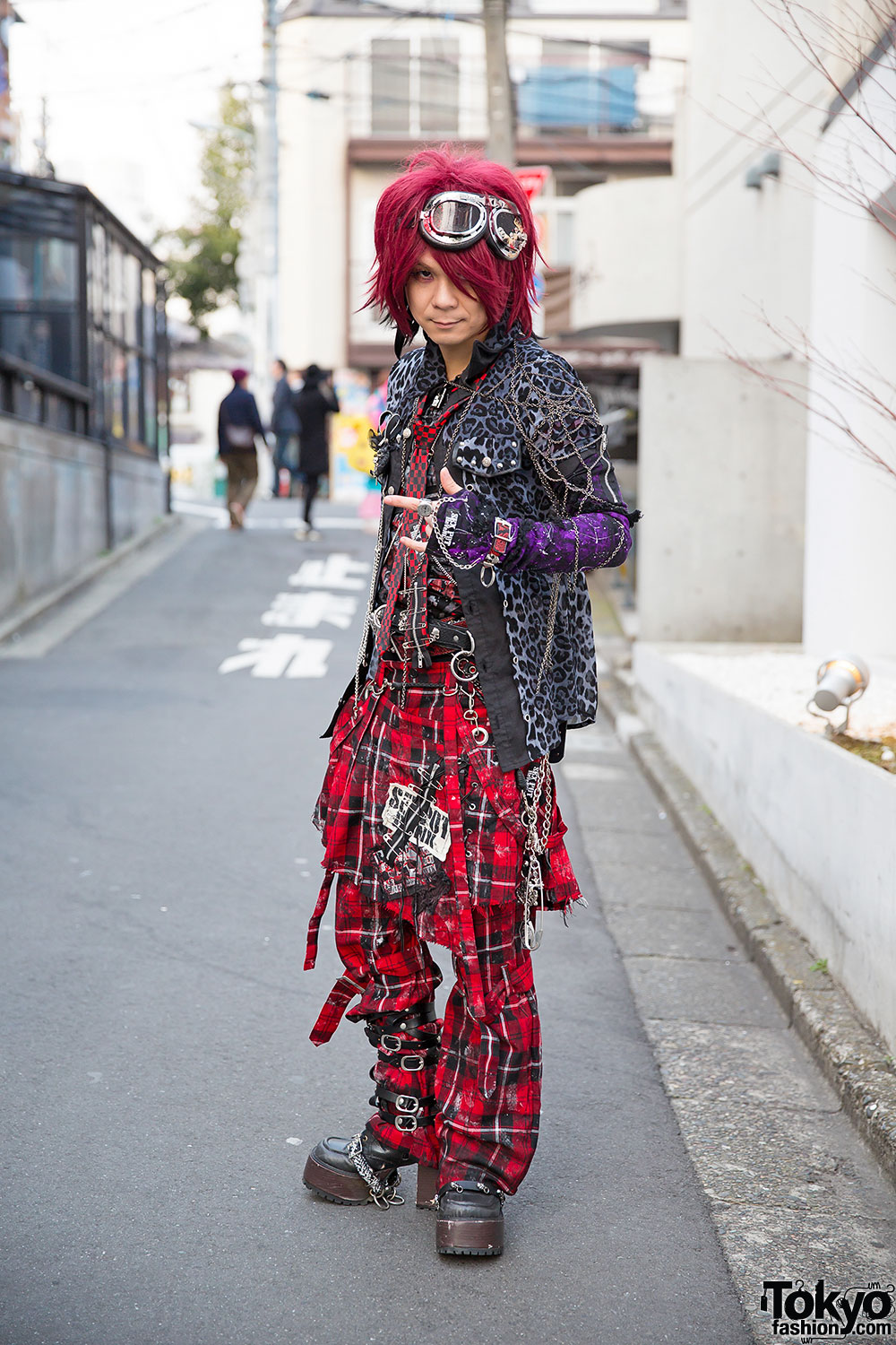 Air-K Records Owner in Sex Pot Revenge Harajuku Street Style