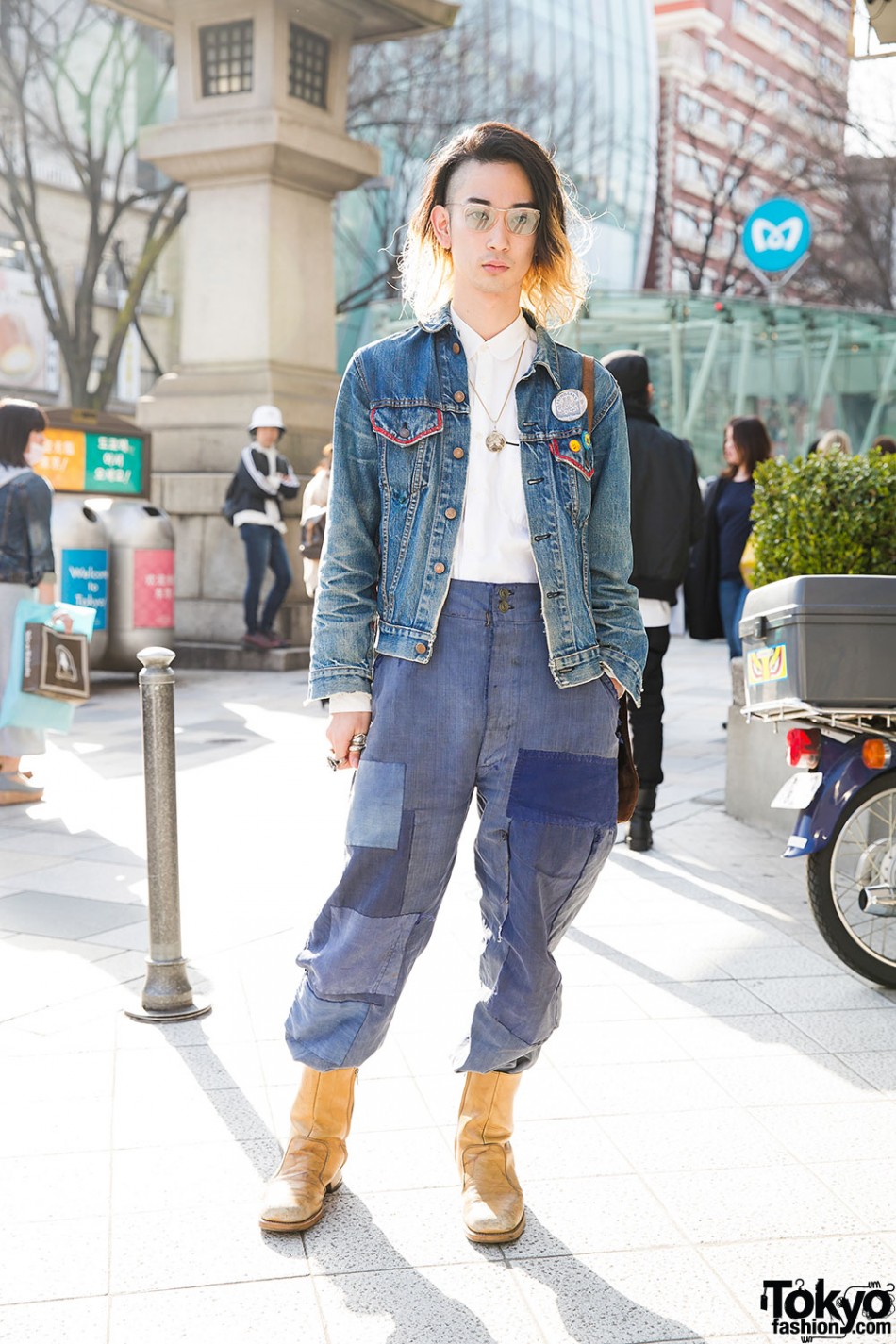 Qosmos Vintage Denim Outfit W  Comme Des Garcons In Harajuku – Tokyo 