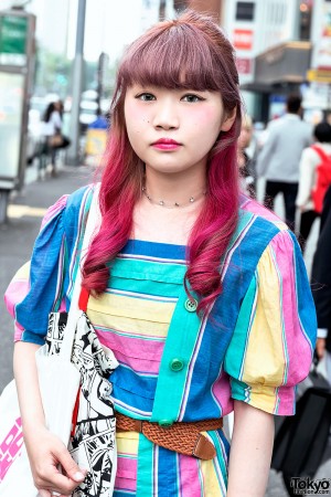 Rainbow Dress, Princess Castle Tote & WEGO Platform Sandals in Harajuku ...