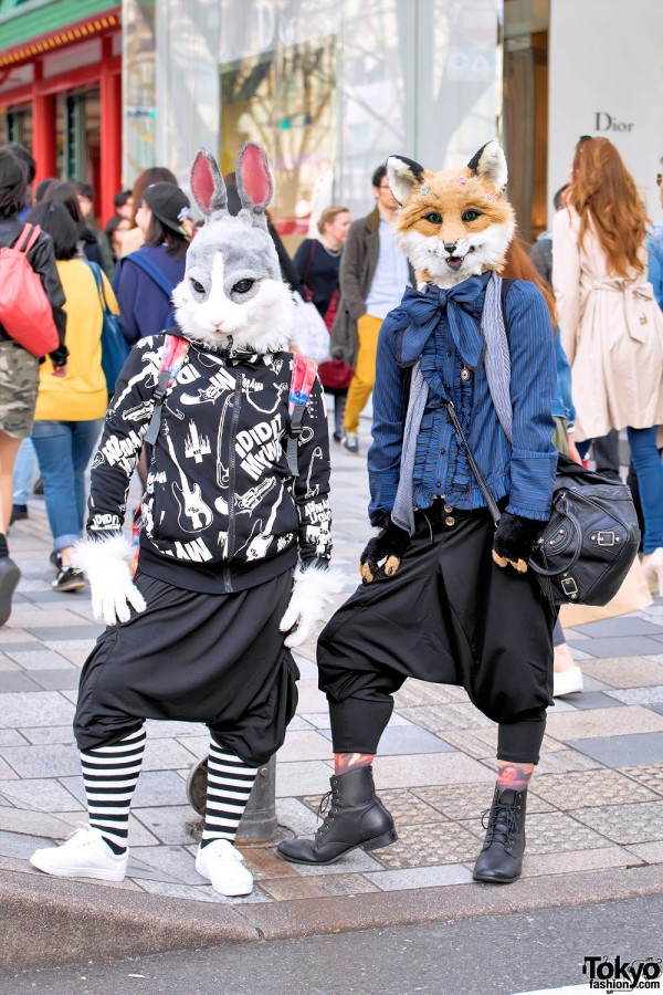 Harajuku Usagi & Kitsune w/ Sarueru Pants & Resale Fashion