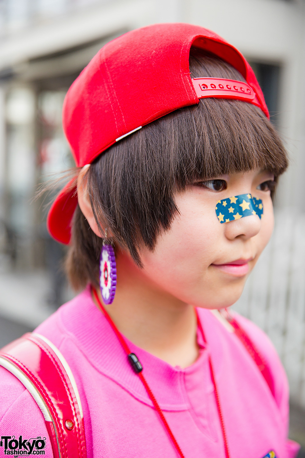 Backwards Cap & Nose Bandaid - Tokyo Fashion