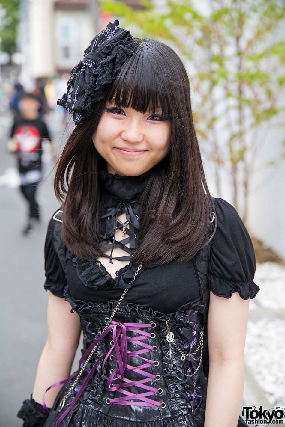 Gothic Duo in Harajuku w/ h.NAOTO Corsets, Chrome Hearts, New Rock ...