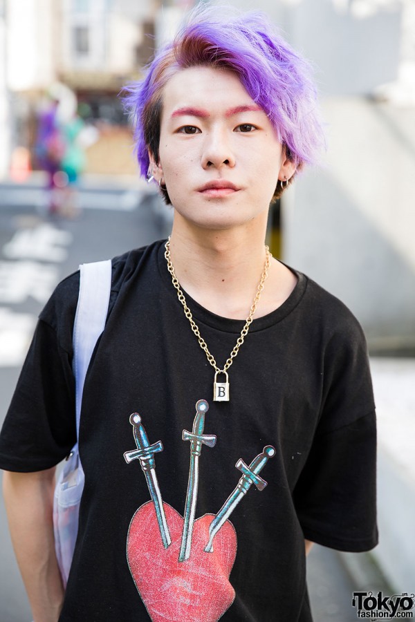 Harajuku Guy w/ Purple Hair, Bubbles, MYOB, Opening Ceremony & Ankle ...