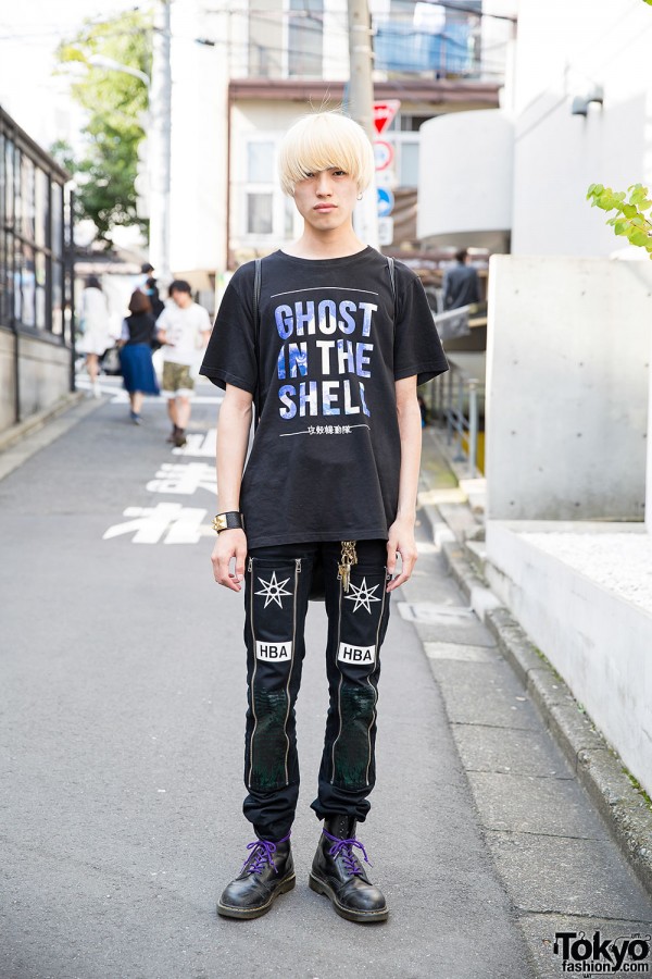 Ghost in the Shell Tee, Hood by Air, UNIF & Dr. Martens in Harajuku