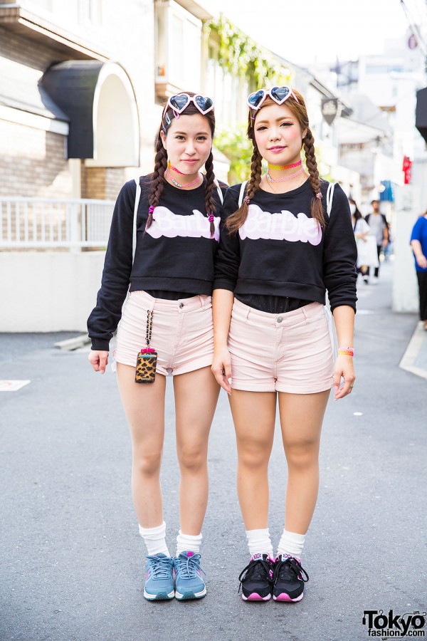 Harajuku Girls in Matching Barbie Fashion w/ WEGO, New Balance & Nike