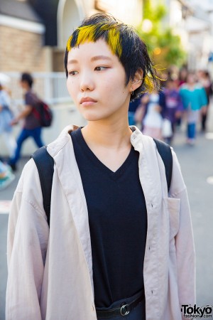 Harajuku Girl w/ Short Hairstyle in Issey Miyake, Yohji Yamamoto ...