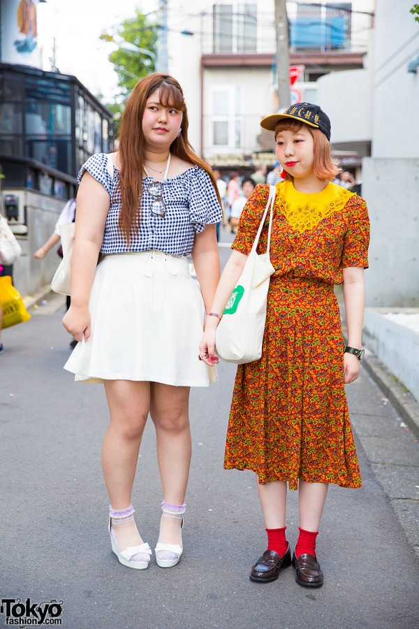 Harajuku Girls in Floral  & Gingham from Grapefruit Moon, San-biki no Koneko & Alice on Wednesday
