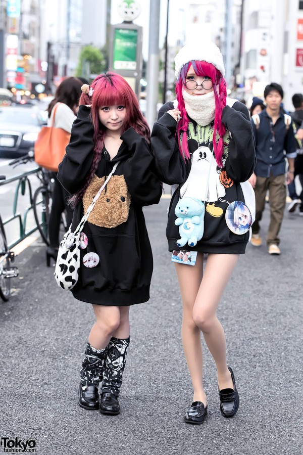 Harajuku Girls in Oversized Sweatshirts, Manga Pins, Nesin, Zzz…Tokyo & Disney