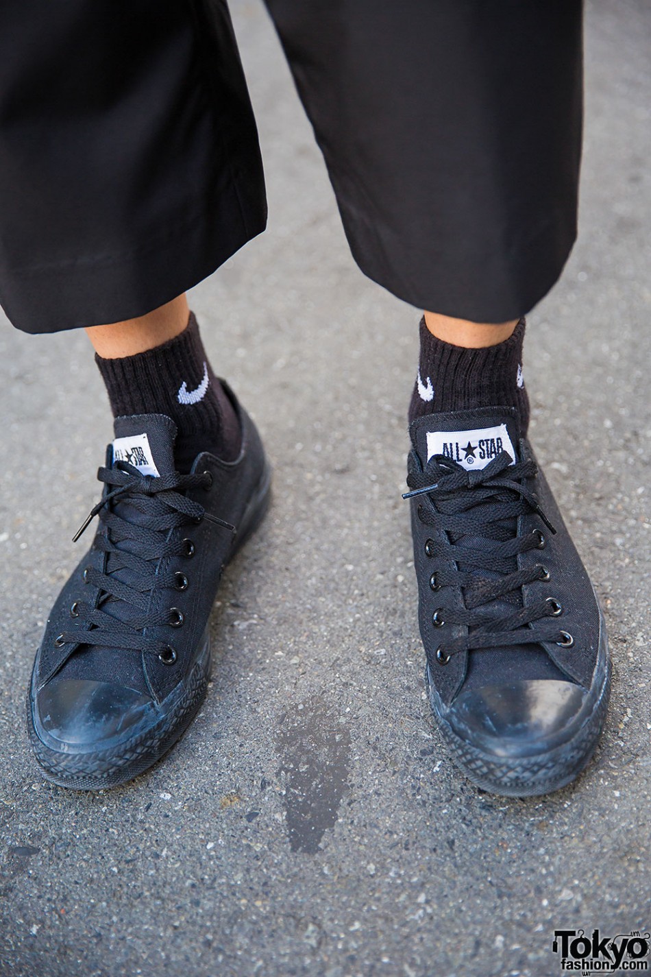 Harajuku Duo in Black & White Fashion w/ M.Y.O.B. NYC, UNIF, Marc by ...