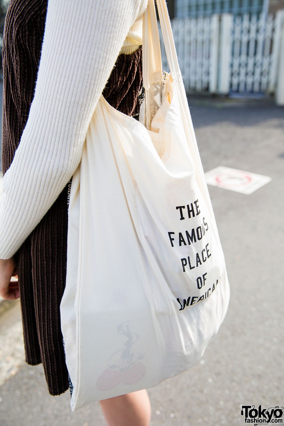 Harajuku Girl in Pink Hat, Corduroy Pinafore & Converse Sneakers ...