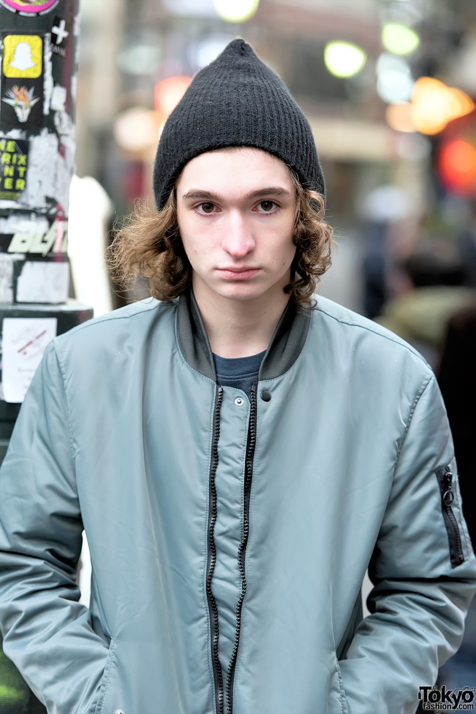 Electronic Musician Porter Robinson & Brother in Harajuku in Raf Simons