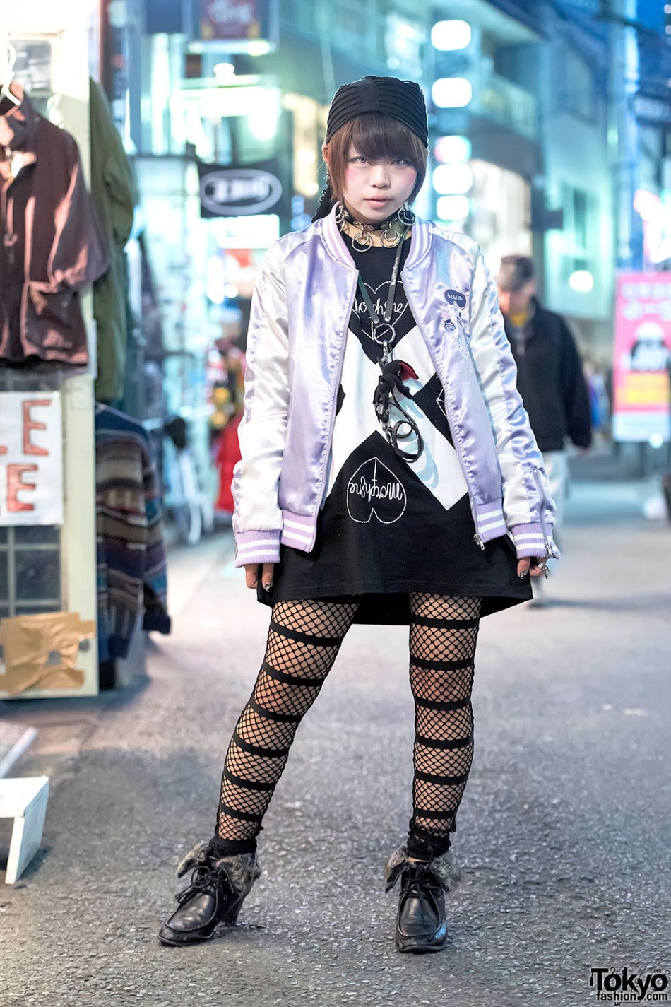 Harajuku Girl In Hyper Core Sukajan Morph8ne And Vivienne Westwood Tokyo Fashion 