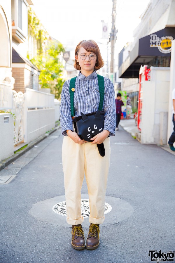 Harajuku Girl w/ Ne-Net Cat Bag, Resale Fashion & Dr. Martens Boots