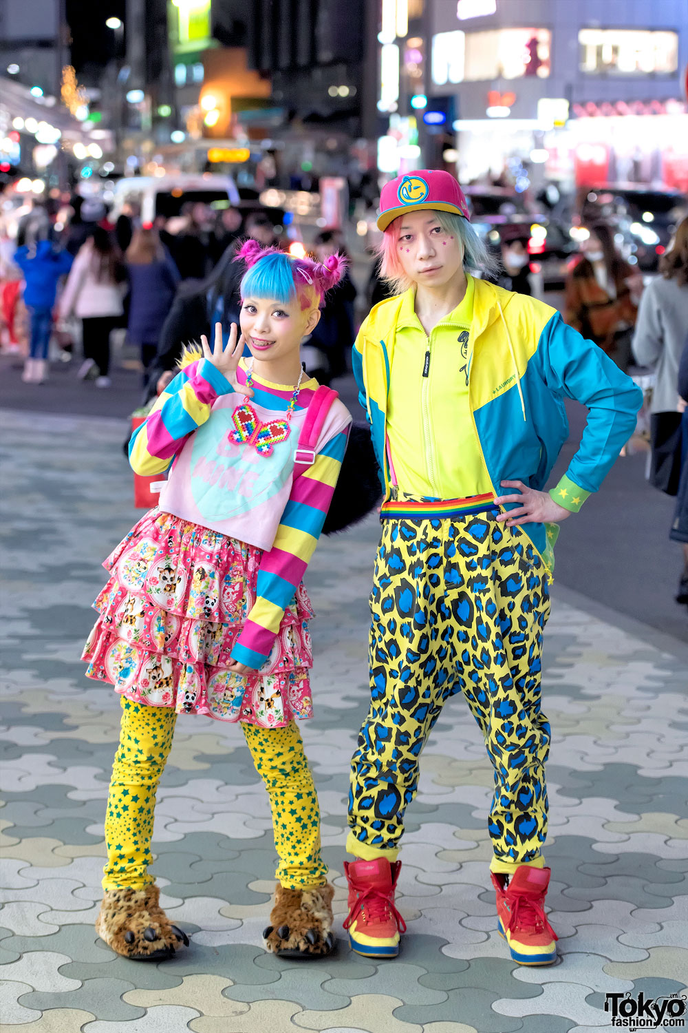 Haruka Kurebayashi And Junnyan’s Colorful Harajuku Street Fashion Tokyo Fashion