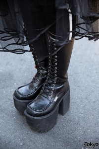 Dark Harajuku Style w/ Glad News Biker Jacket, Tulle Skirt, lilLilly ...