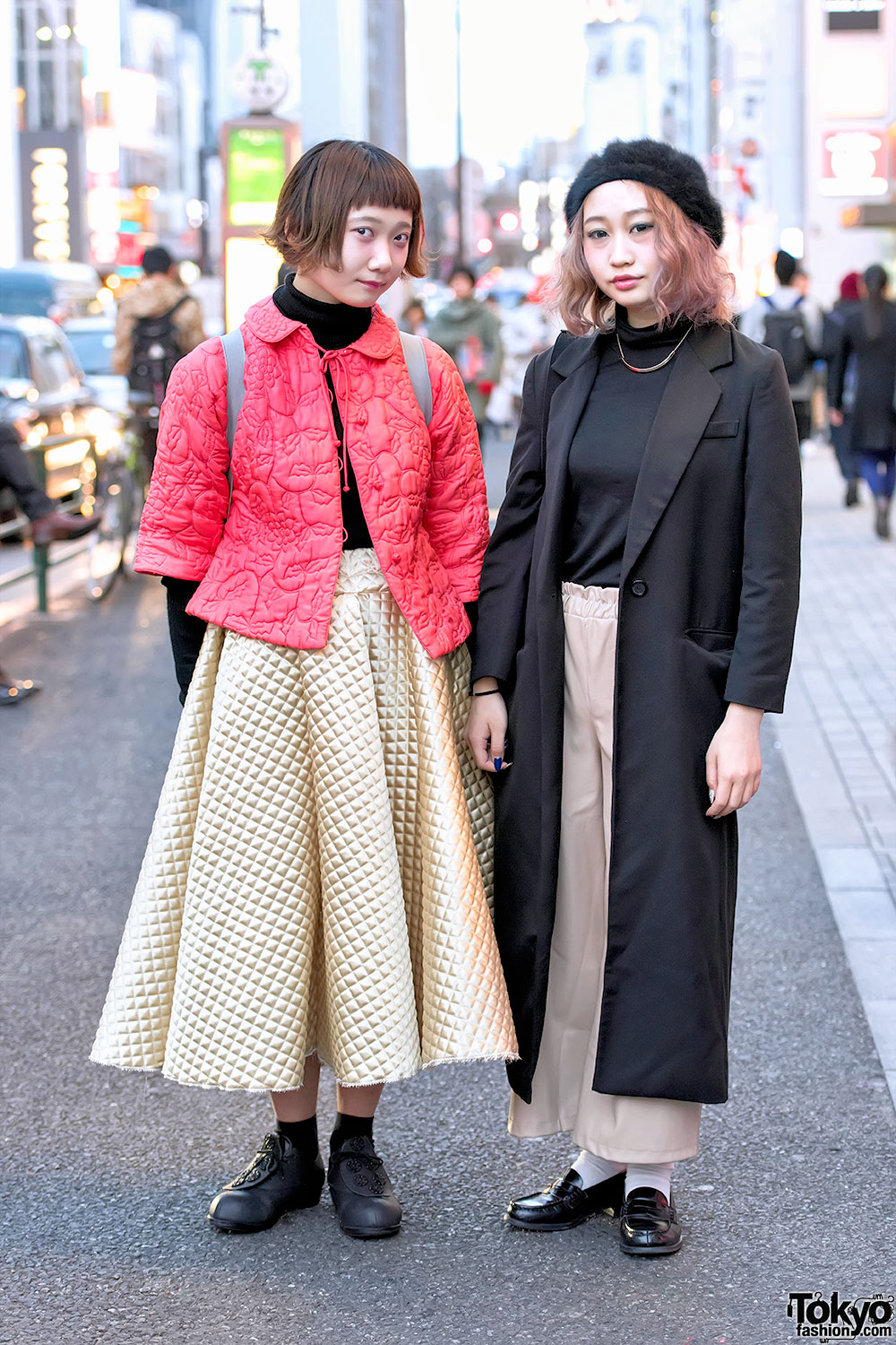 Japanese Cyber/Y2K Street Style With Pleated Jacket in Harajuku