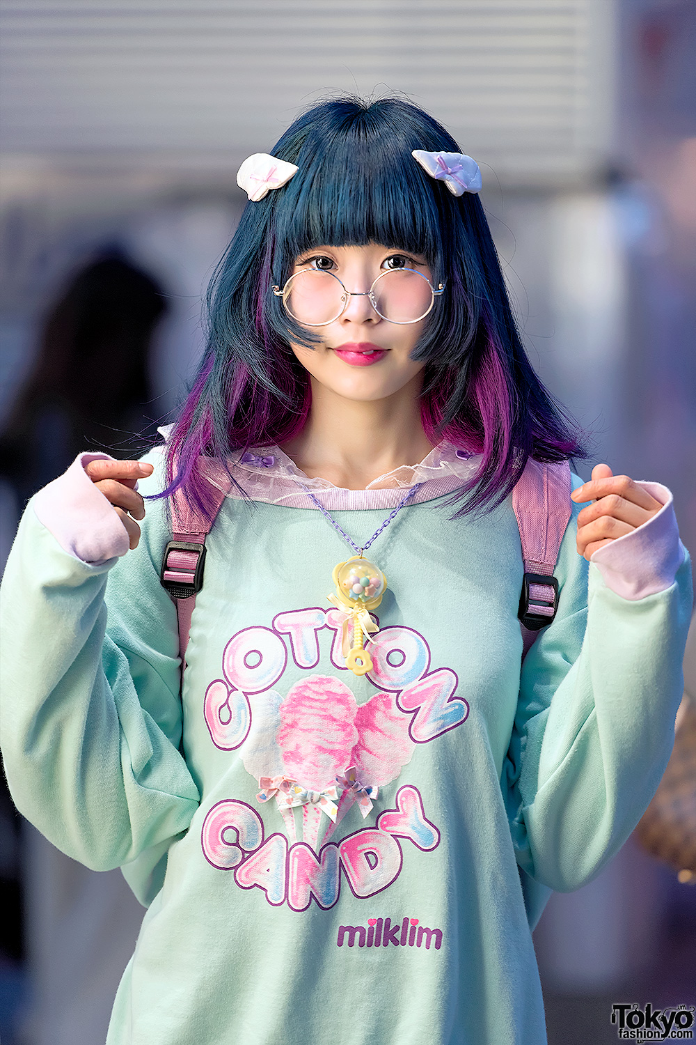 Milklim Sweatshirt, Menhera-chan Backpack, Pajama Pants 