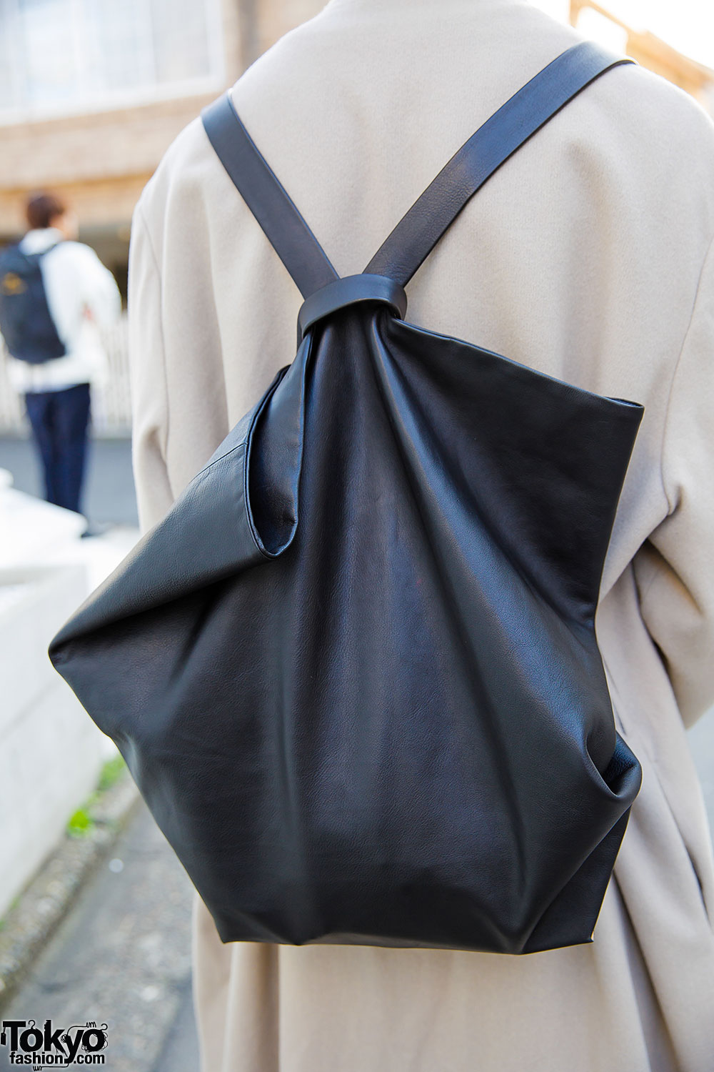 Aeta Black Leather Backpack – Tokyo Fashion
