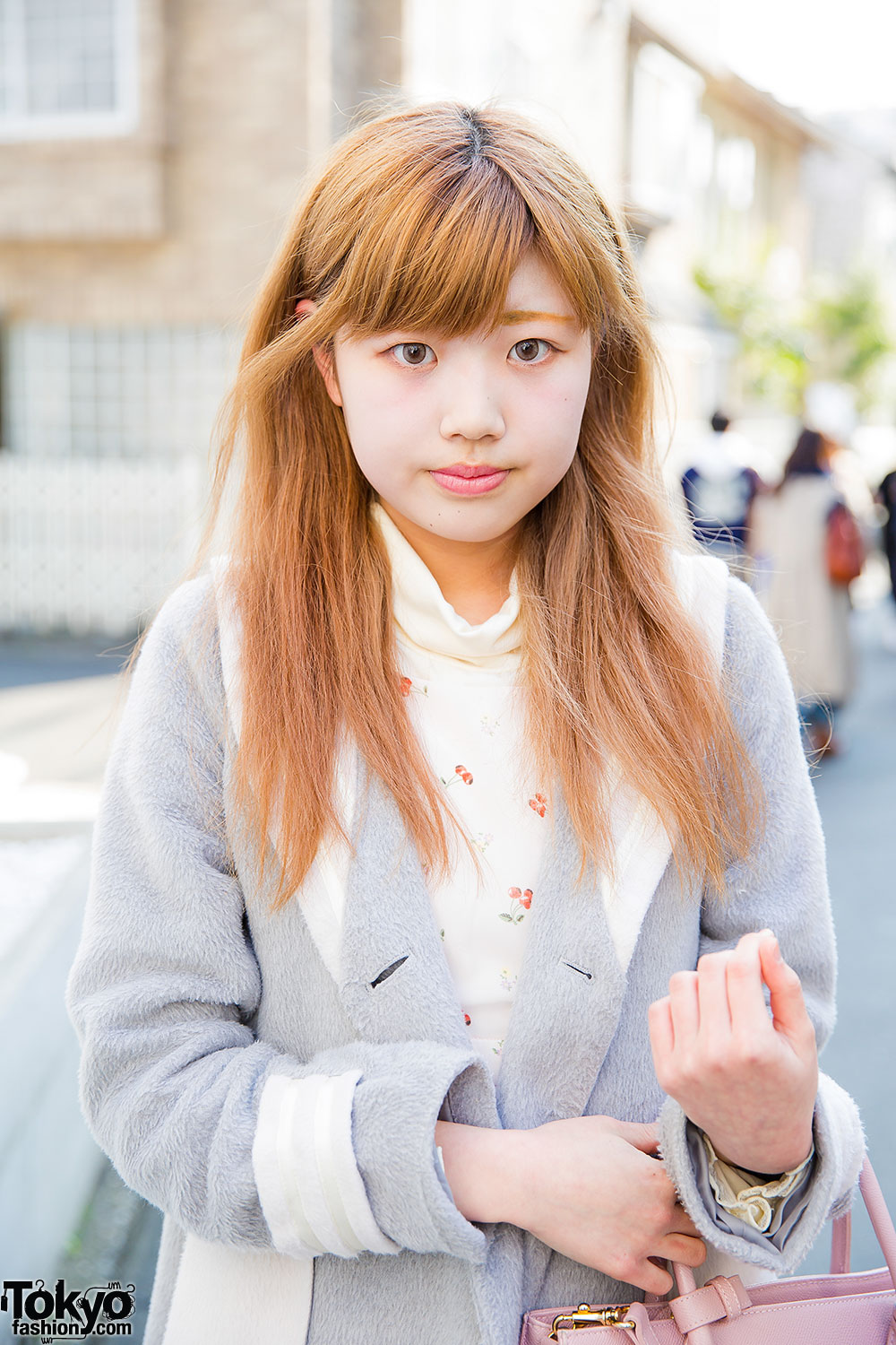 Harajuku Girl in Ank Rouge Coat, Cherry Print Dress, Samantha Thavasa ...