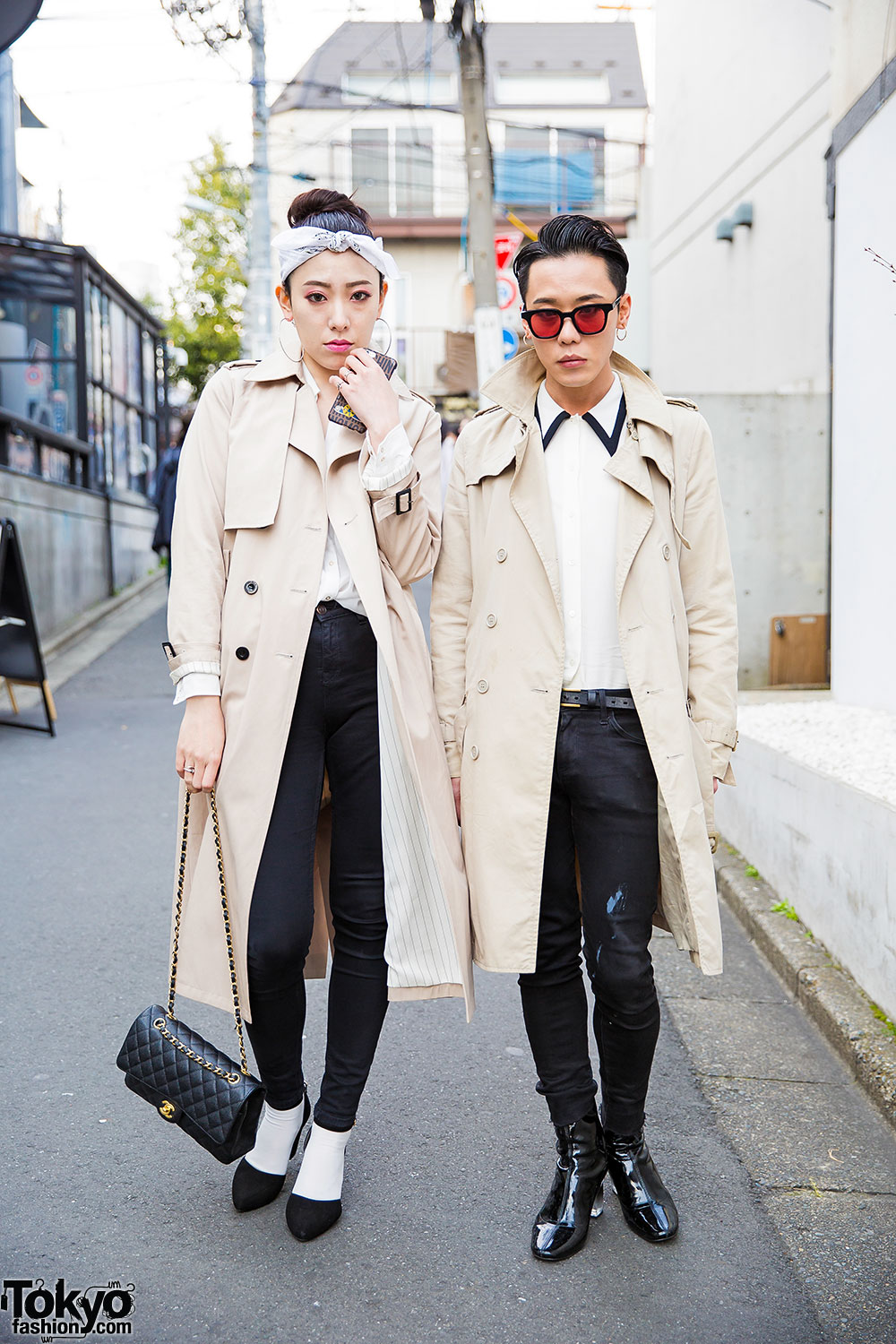 Trench Coats, The Symbolic Tokyo Skinny Jeans, Miu Miu & Chanel in Harajuku  – Tokyo Fashion