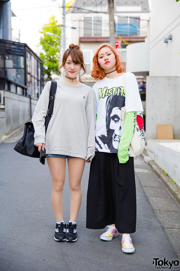 Harajuku Girls in Vetements x Misfits, Keith Haring, Ralph Lauren & OZOC