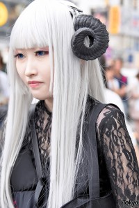 Harajuku Girl With Horns & Gothic Fashion by Nude N’ Rude