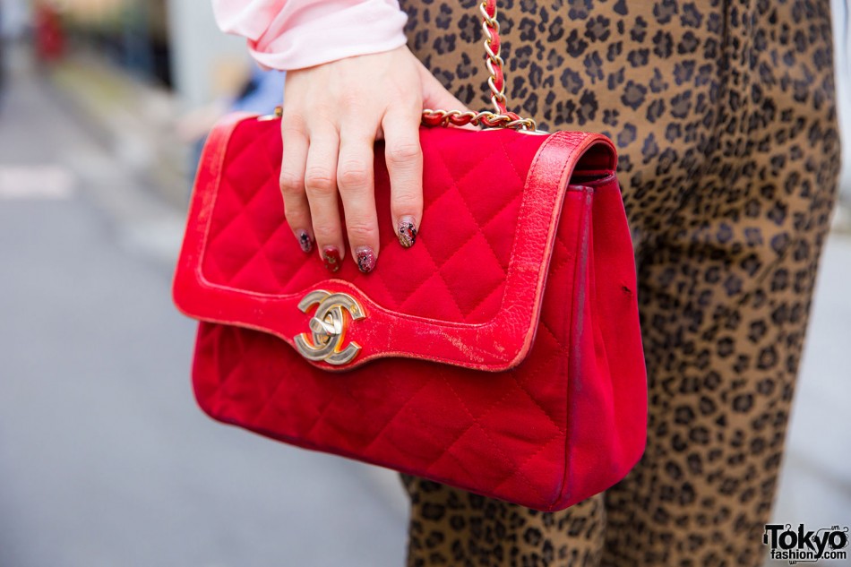 Fendi Animal Print, Chanel Bag & Stella Mccartney Sandals In Harajuku 