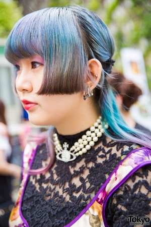 Harajuku Girl in Texture, Lace, and Print Vintage Fashion, Michel Klein ...