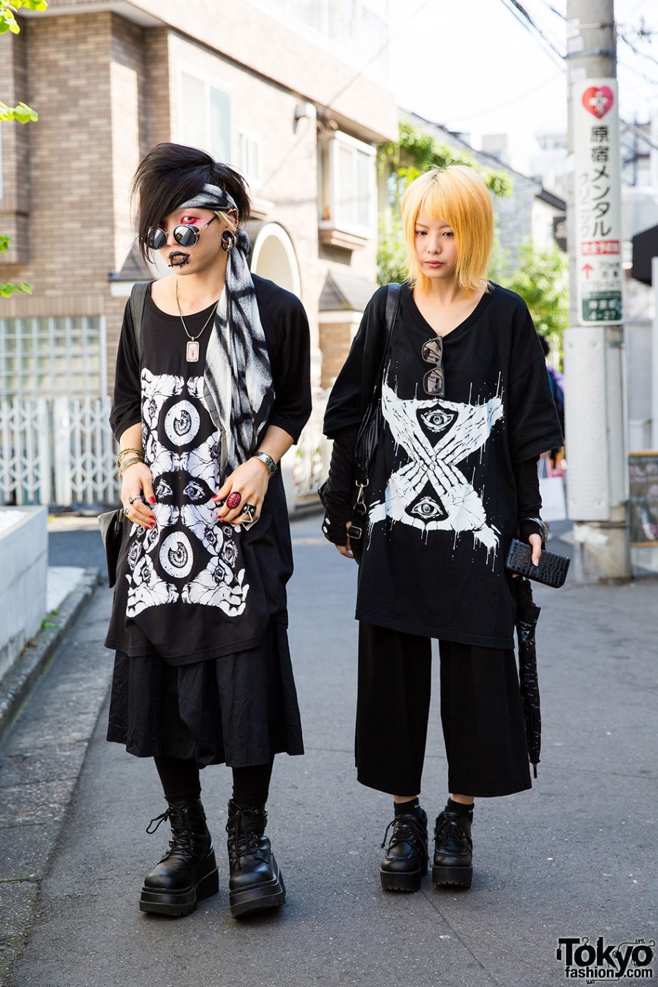 Harajuku Goth Street Styles w/ Oversized ME TShirts, Barokue