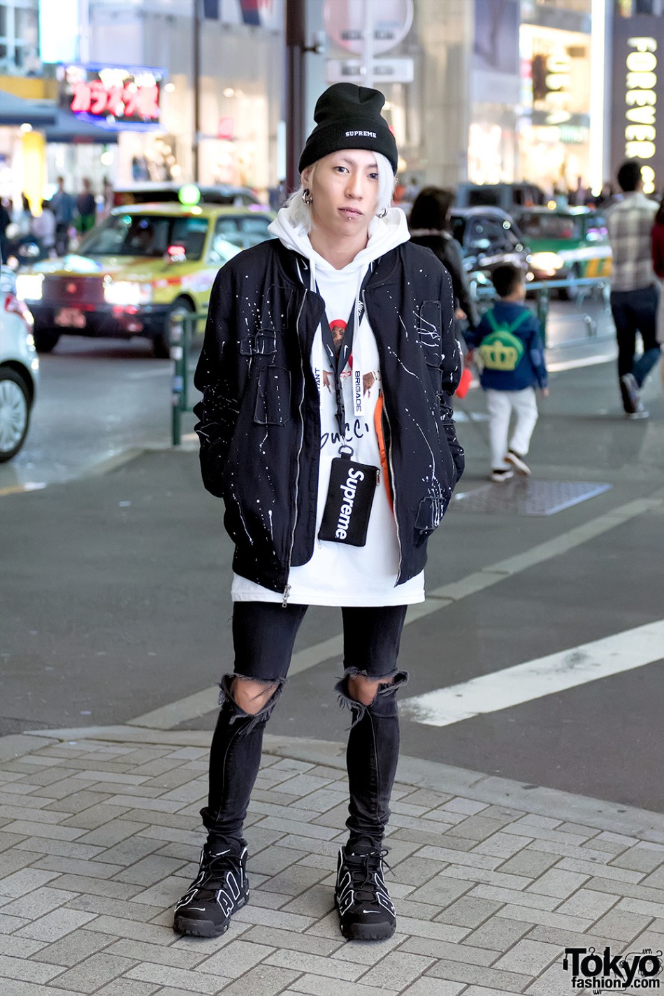 Harajuku Streetwear w/ Supreme x Tom & Jerry, REASON, Ripped Skinny ...