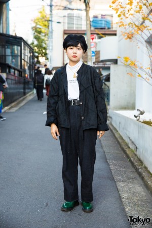 Harajuku Girl in Casual Street Style w/ Pass The Baton & Dr. Martens ...