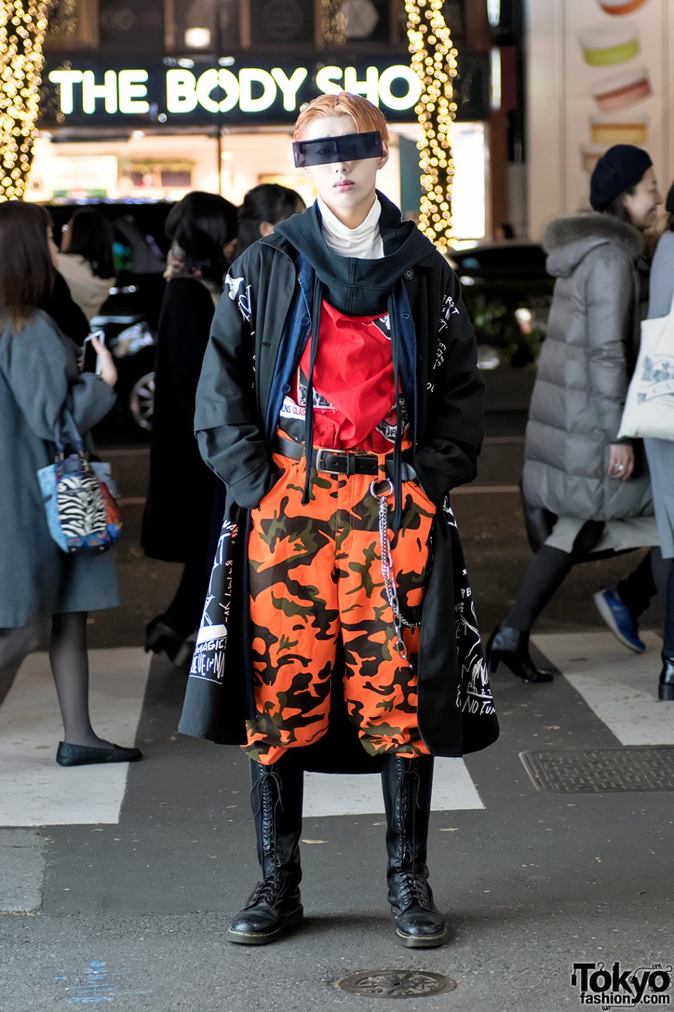 Harajuku Street Style w/ Futuristic Sunglasses, Ambush Design Vest & Dr ...
