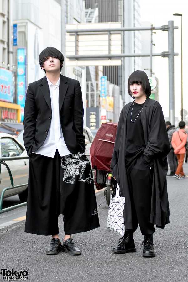 Monochrome Harajuku Street Styles by Yohji Yamamoto, Lad Musician & Issey Miyake