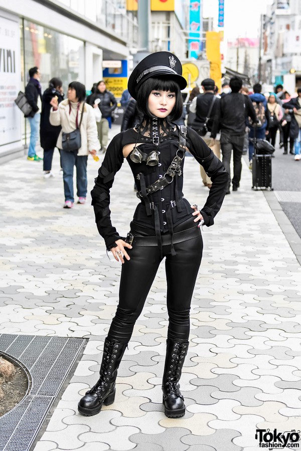 Japanese Steampunk Street Style w/ Ozz On & Pure One Corset Works