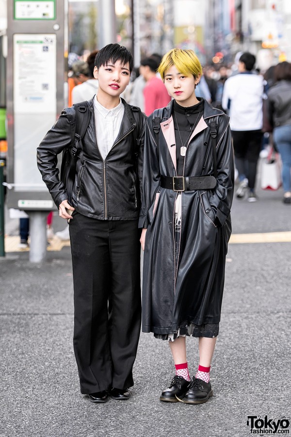 Harajuku Beauticians in Short Hairstyles & Vintage Street Fashion