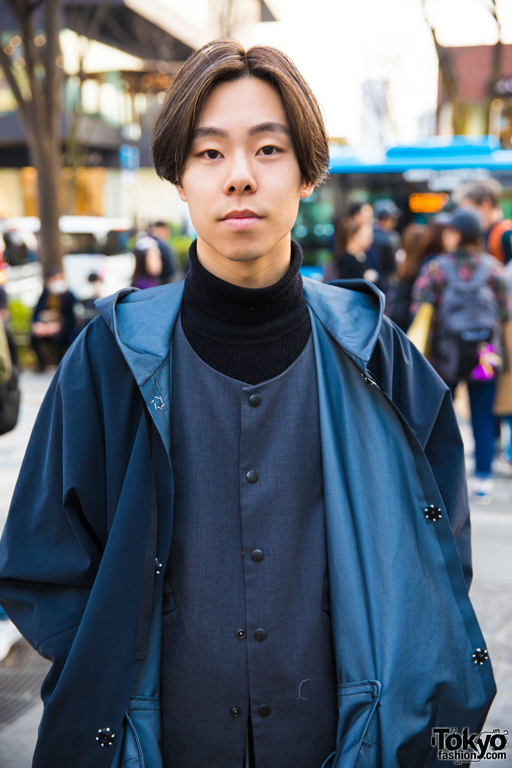 Cool Harajuku Guy in Minimalist Street Fashion w/ Sun Sea, Unused ...