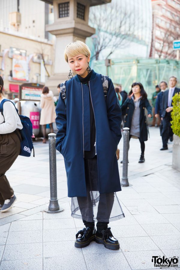 Blonde-Haired Harajuku Girl in H&M, 99%IS-, Agi & Sam, Dr. Martens & Vivienne Westwood