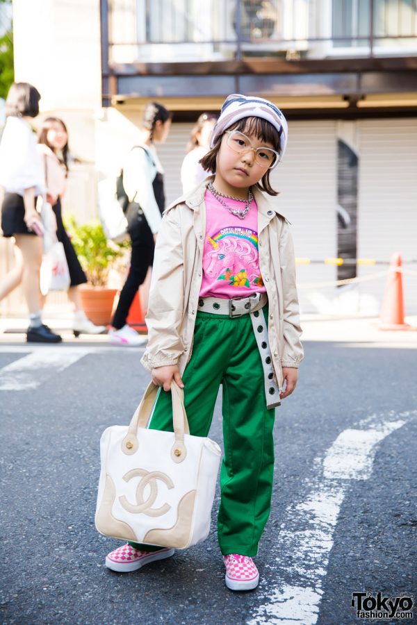 6-year-old Coco’s Cool Harajuku Street Style w/ Funktique, Faith Tokyo, Supreme & Chanel