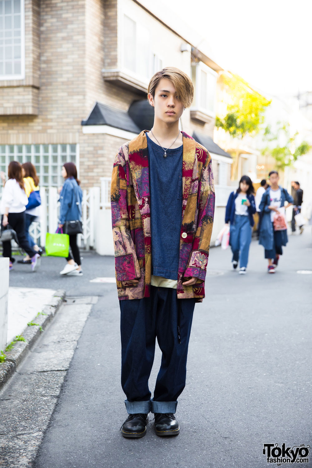 Blonde-Haired Harajuku Guy in Streetwear Fashion w/ Faith Tokyo