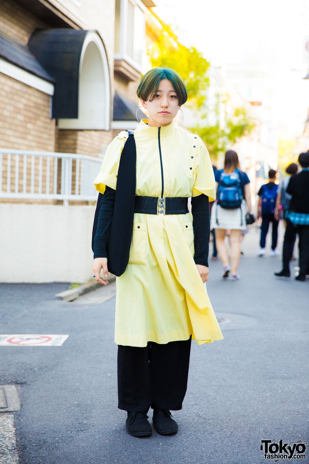 Yellow & Black Minimalist Resale Fashion w/ MM6 Maison Martin Margiela in Harajuku