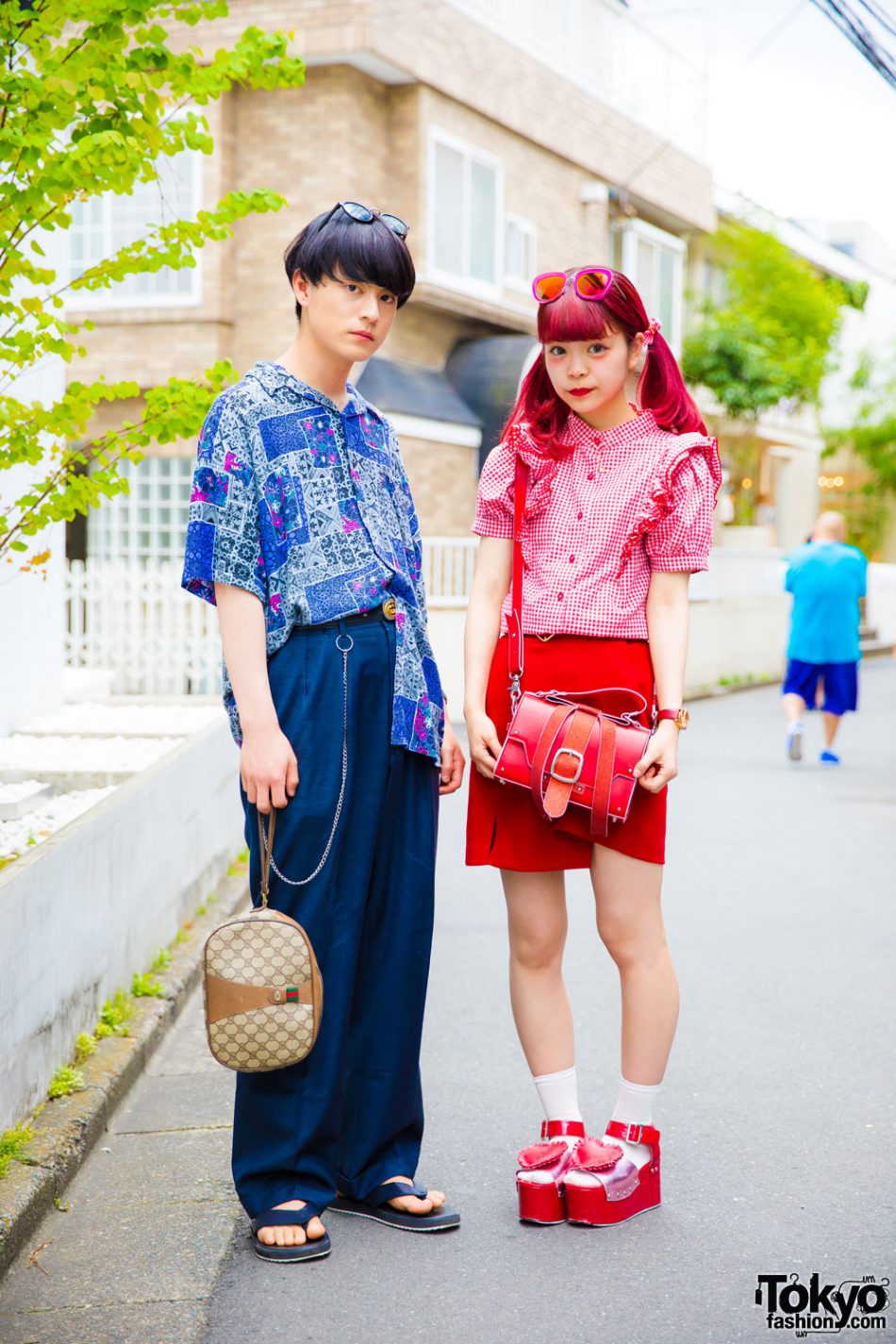 Cute Harajuku Couple Street Style w/ Vannie Tokyo, Candy Stripper