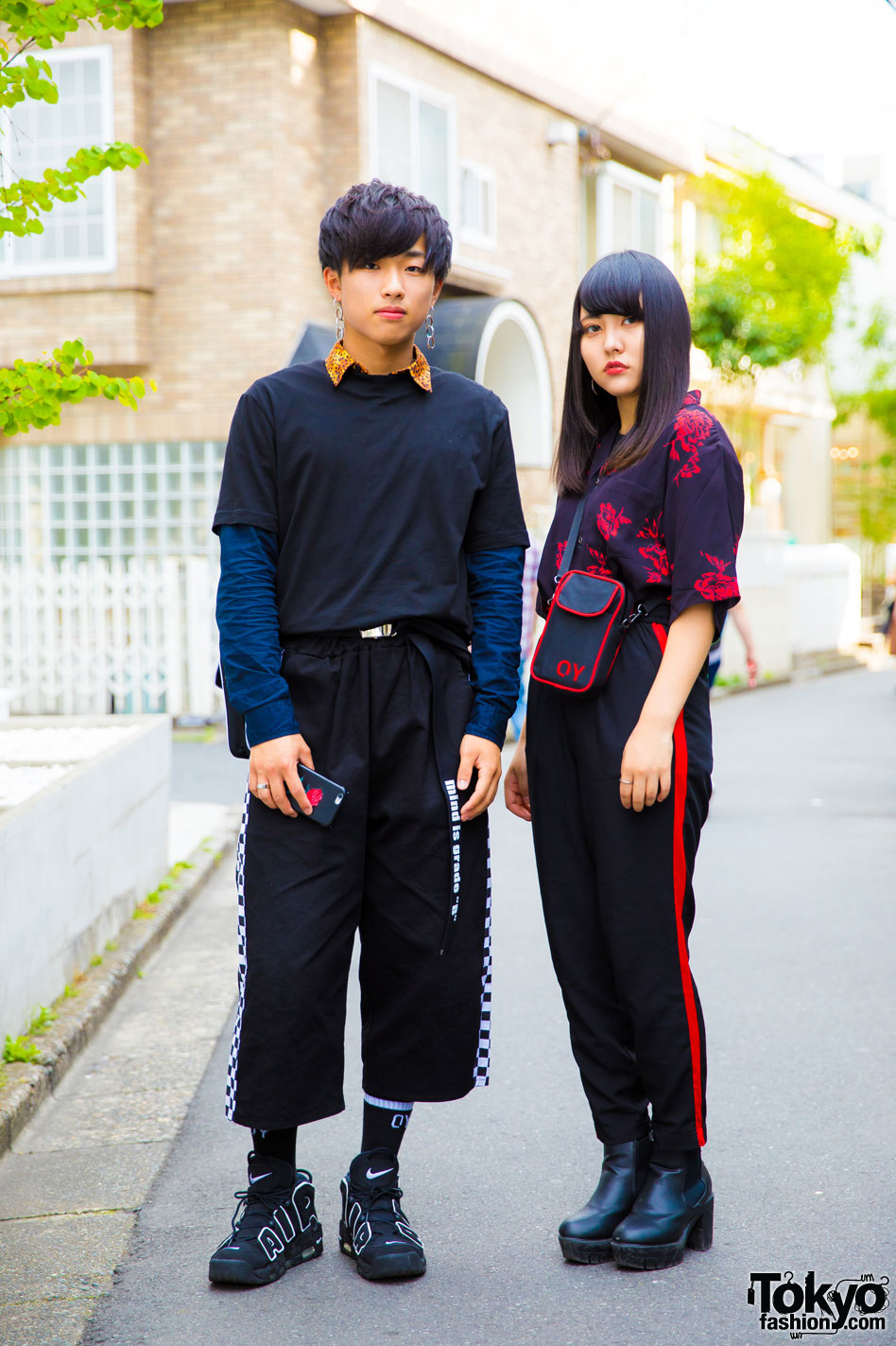 Dark Harajuku Street Styles w/ Never Mind The XU, OY, Nike, Claire's & H&M