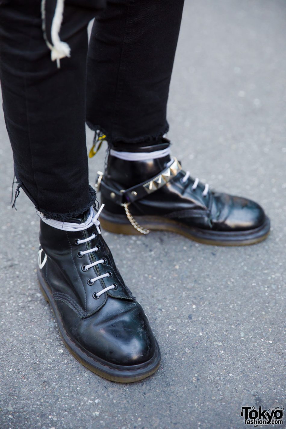 Harajuku Punk Wearing Studded “The Clash” Vest, 666 Japan, Denim & Dr ...