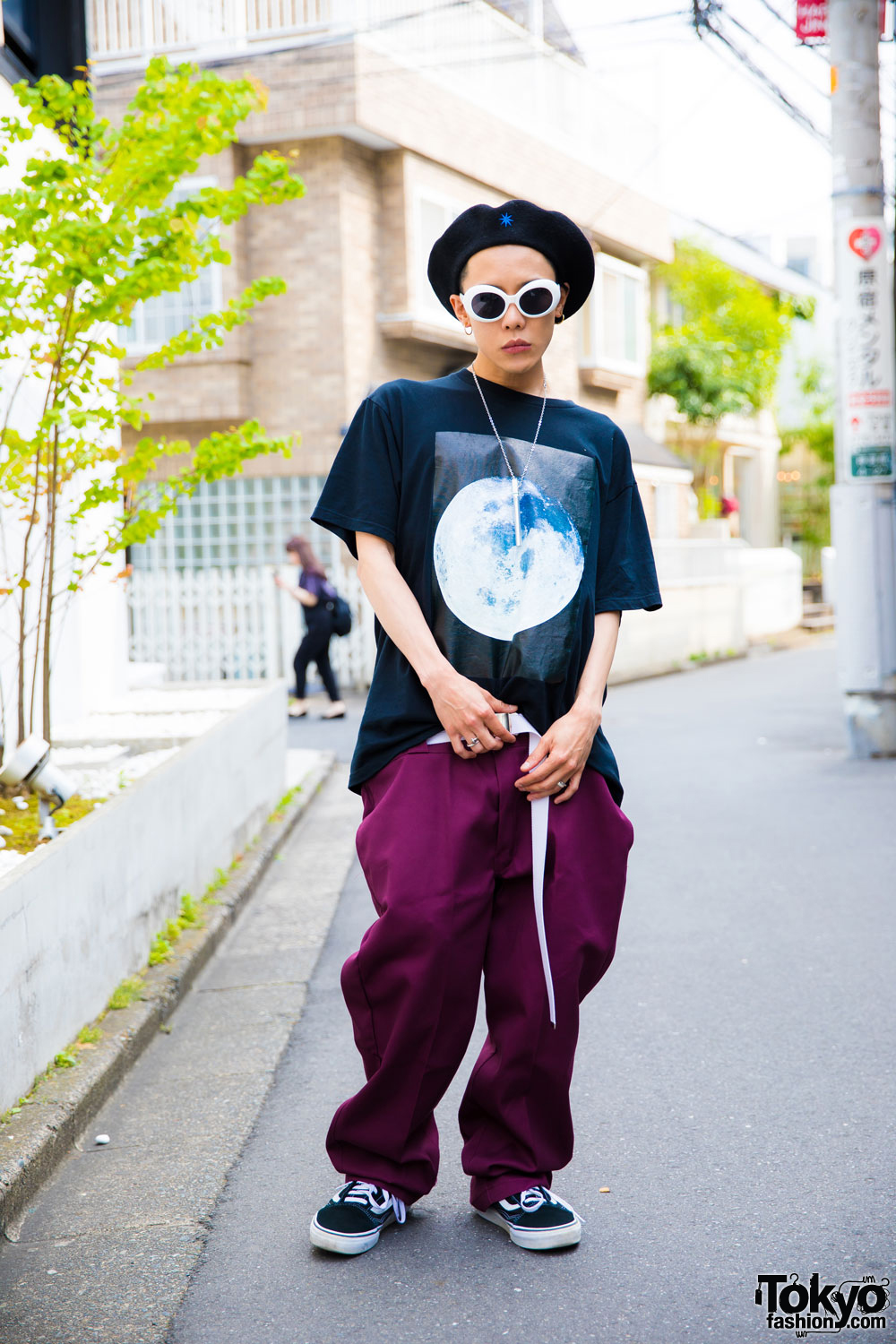 The Symbolic Tokyo Streetwear Designer in Harajuku w/ Bit Moon Near, 99%IS-, Chrome Hearts & Dickies