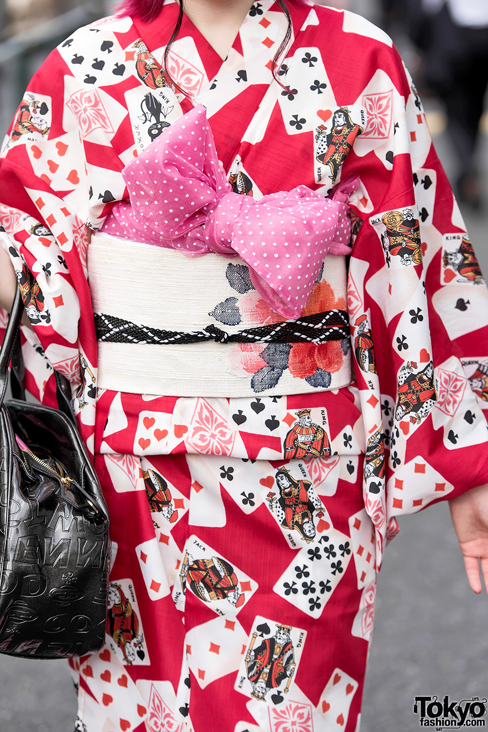 Kimono w/ Vivienne Westwood Heart Bag & Dr. Martens in Harajuku