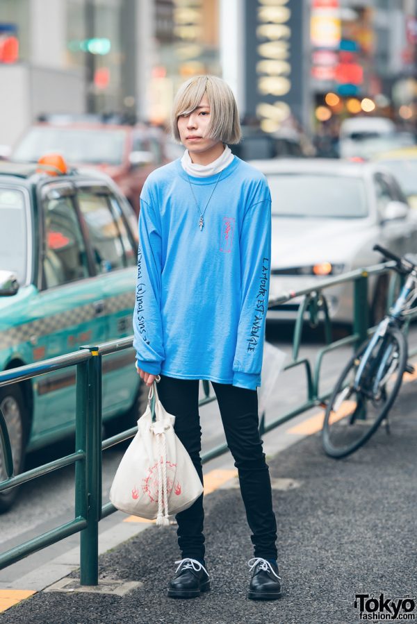 Streetwear Style in Harajuku w/ M.Y.O.B NYC, Dr. Martens & Chrome Hearts Pendant Necklace