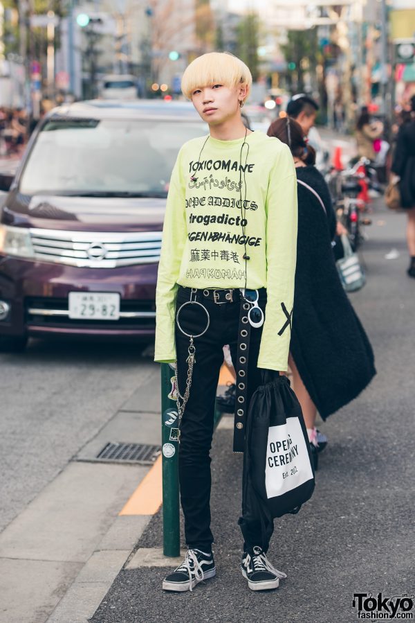 Blonde Harajuku Guy in More Than Dope, Opening Ceremony, Vans & Never Mind the XU
